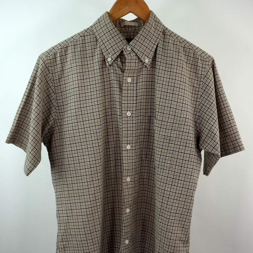 Pen West Country Traditional Plaid S/S Shirt Sz M
